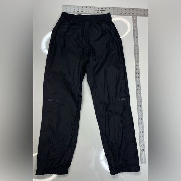 Marmot Track Pants Women Small Black Nylon Ankle Zipper - Picture 13 of 15